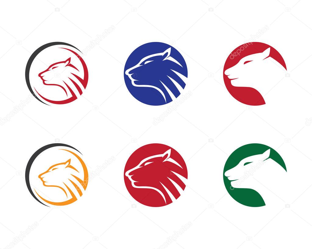 Puma Logo design vector template negative space