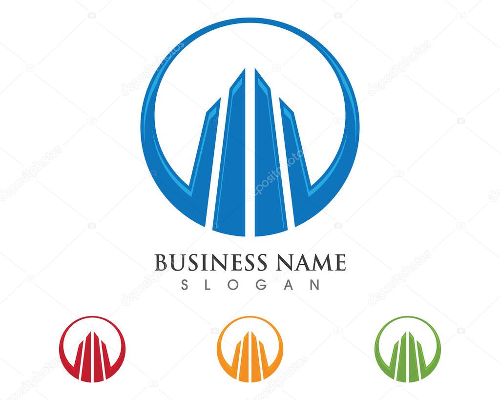 Business Finance professional logo template vector icon
