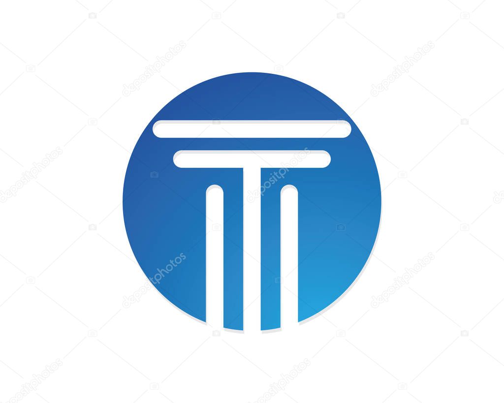 Pillar Logo Template vector icon design