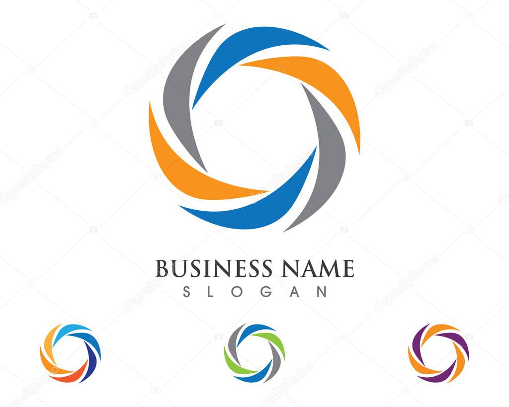 Adoption and community care Logo template vector icon