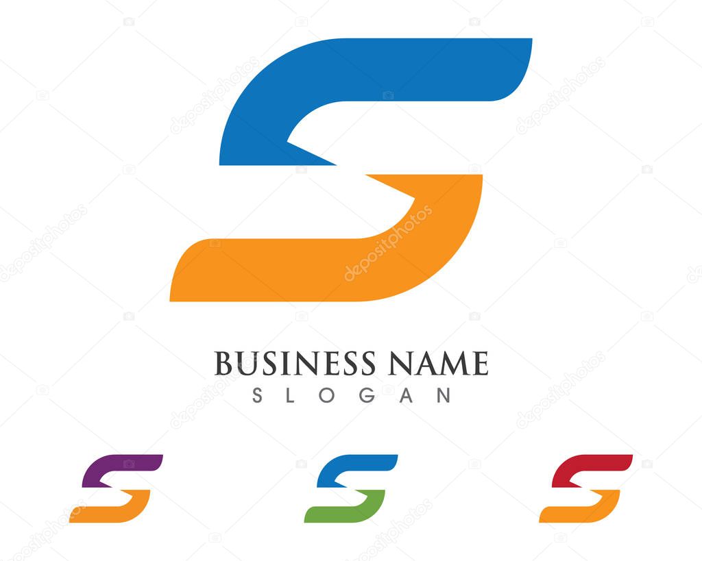 S Letter Logo Business professional logo template