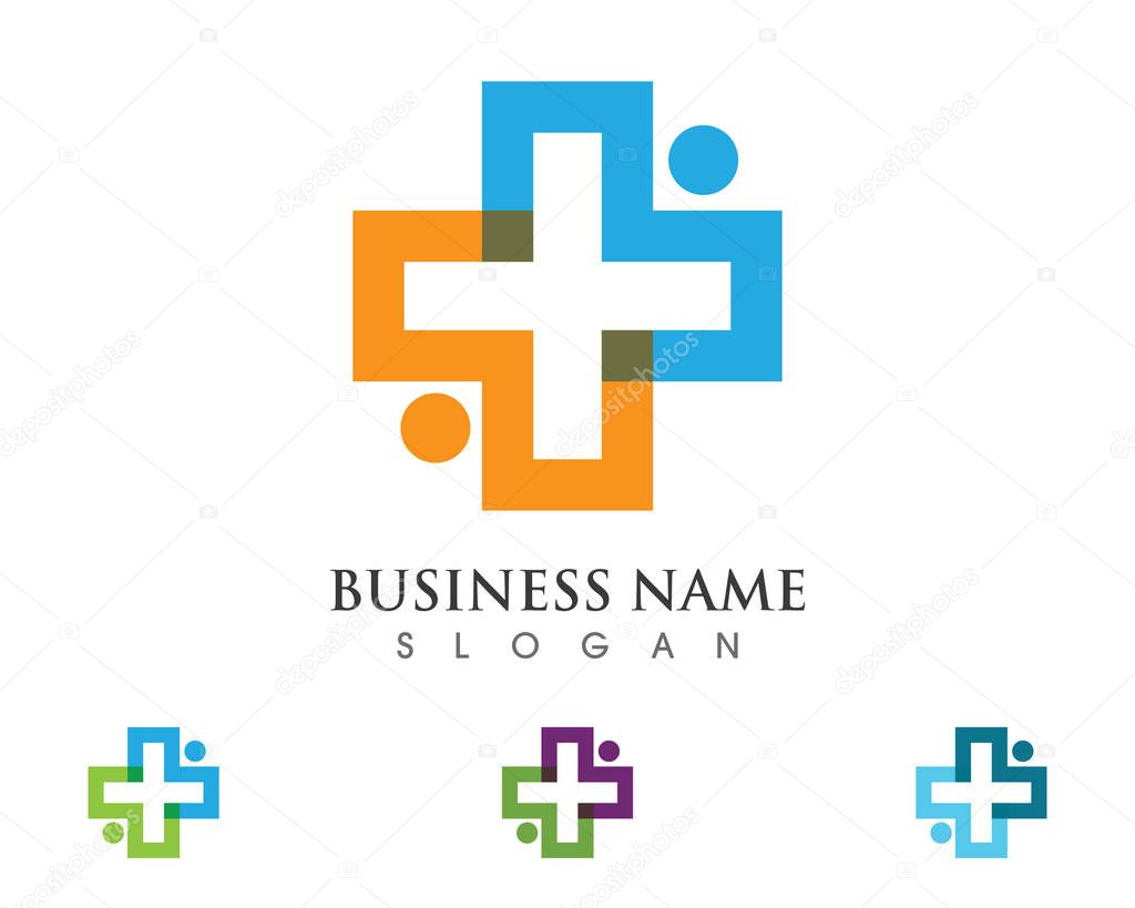 Health Medical Logo template vector illustration design