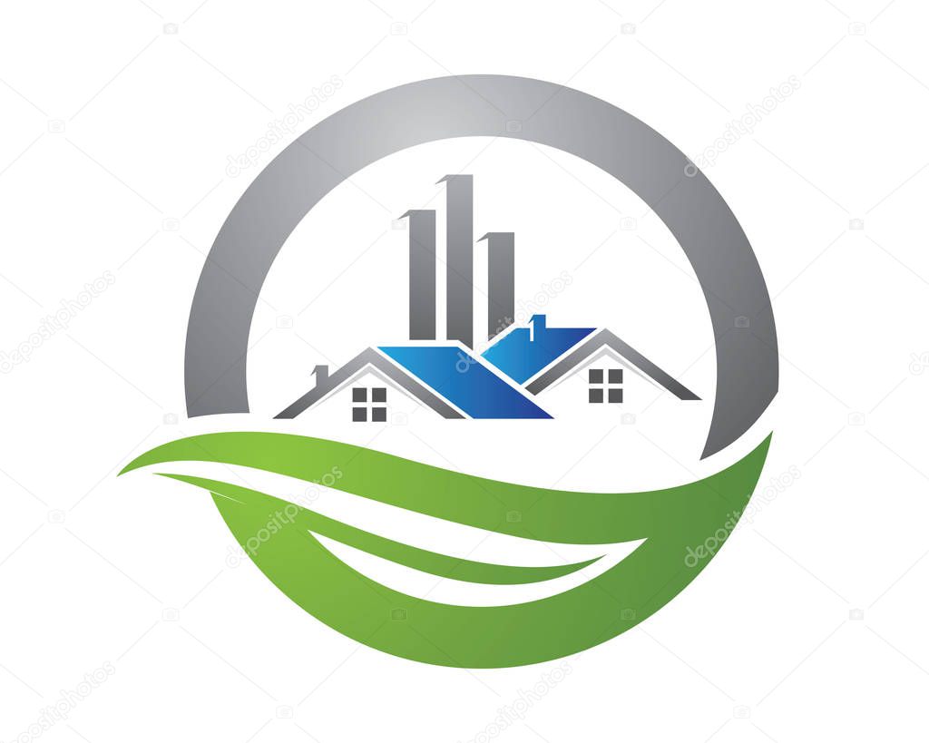 Real Estate , Property and Construction Logo design for business corporate sign . Vector Logo .