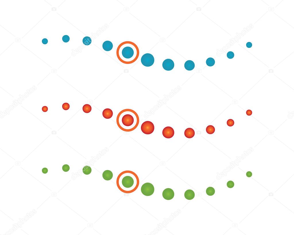 Spine diagnostics symbol logo template vector illustration design