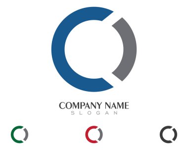 C harfi logo şablonu