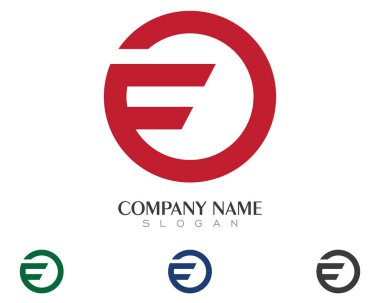 F harfi daha hızlı Logo şablonu