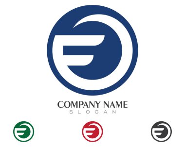 F harfi daha hızlı Logo şablonu