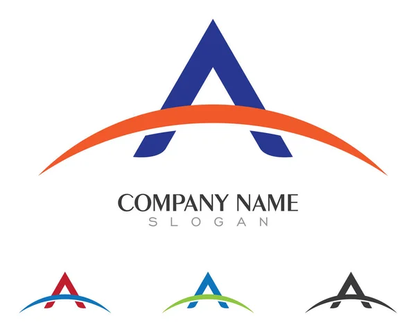 Un modèle d'entreprise de logo de lettre — Image vectorielle