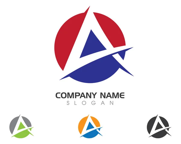 Una carta Logo Plantilla de negocios — Archivo Imágenes Vectoriales