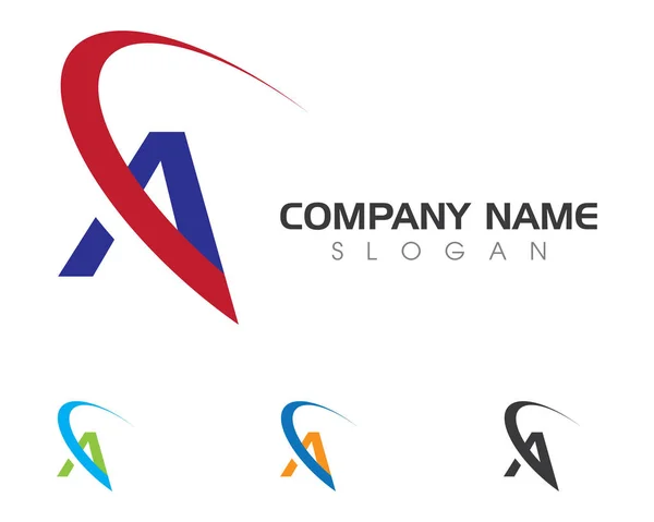 Un șablon de afaceri pentru logo-ul scrisorii — Vector de stoc