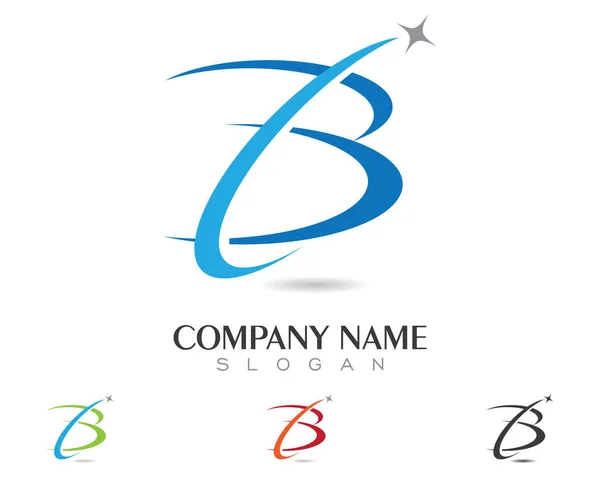 B Letter Logo Business Template — Stock Vector