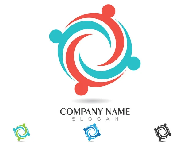 Logo des soins communautaires — Image vectorielle