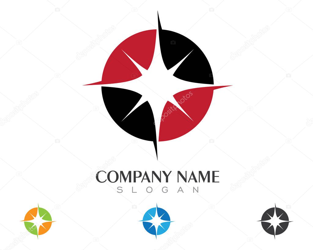 Star Logo Template vector icon illustration