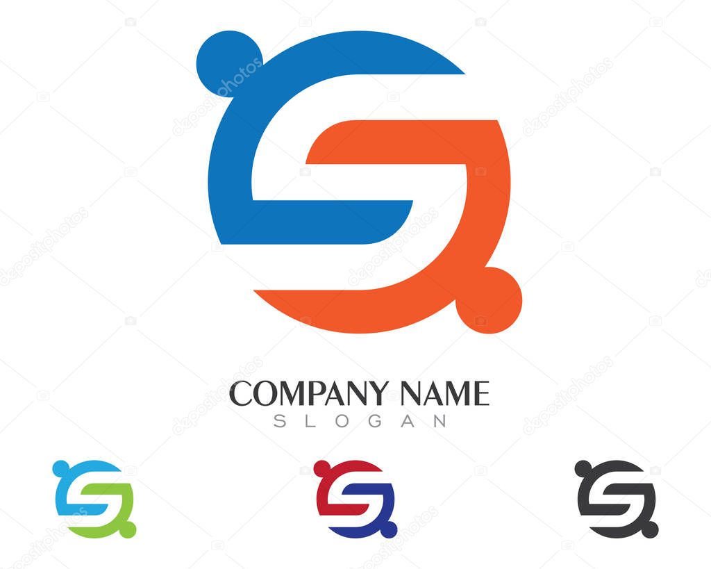 Adoption and community care Logo template vector icon