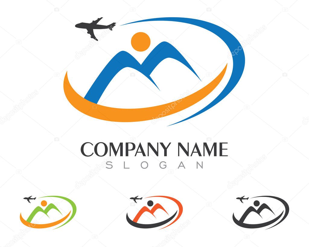 High Mountain icon  Logo Business Template Vector