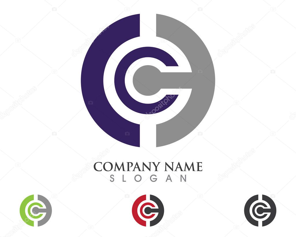 C Letter Logo Template vector icon design