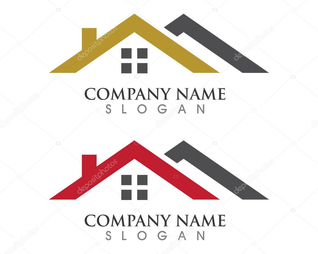 Real Estate , Property and Construction Logo design for business corporate sign . Vector Logo .