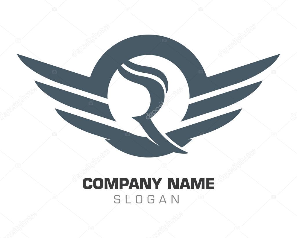 Falcon Eagle Bird Logo Template vector icon