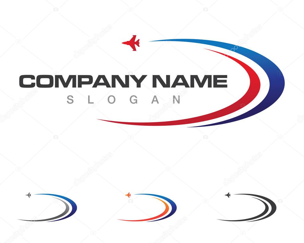 Travel  Faster Logo Template icon vector illustration