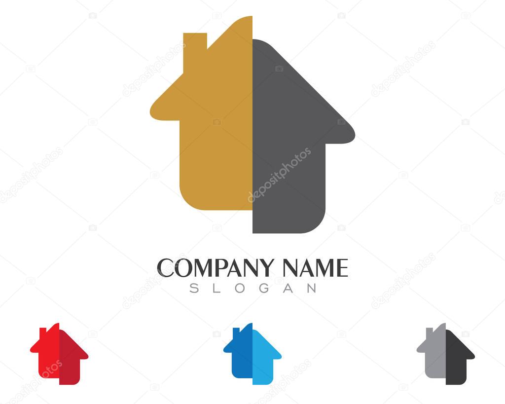 Real Estate , Property and Construction Logo design for business corporate sign . Vector Logo .
