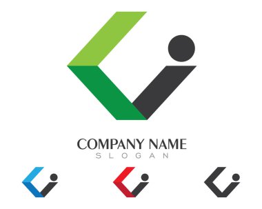 K harfi logo şablonu