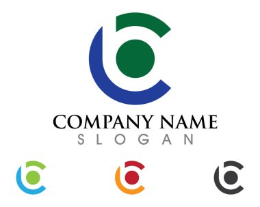 B harfi logo şablonu