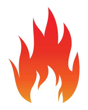 ateş alev logosu şablonu