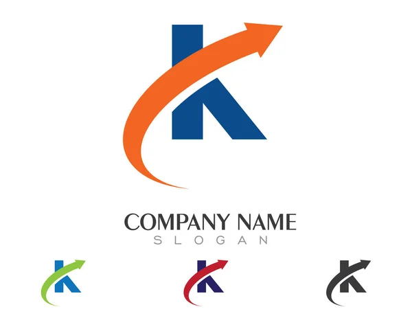 K Letter Logo Template — Stock Vector