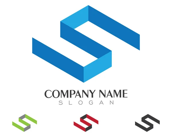 Šablona loga S Letter — Stockový vektor