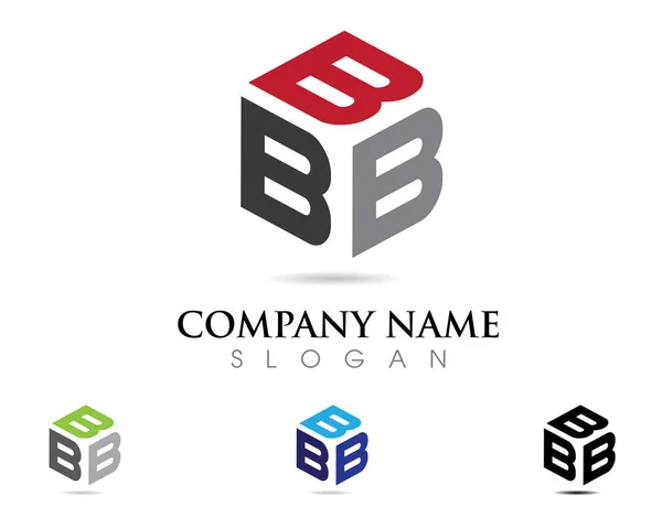 Pictogram voor de vector van B brief Logo sjabloon Business Finance professioneel logo-sjabloon — Stockvector