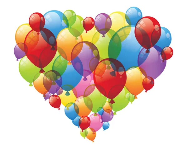 Εορταστική μπαλόνια που φέρουν διάνυσμα — Διανυσματικό Αρχείο