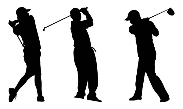 Pessoas de golfe Logo Template —  Vetores de Stock