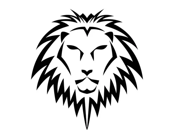 Modelo de logotipo de cabeça de leão — Vetor de Stock