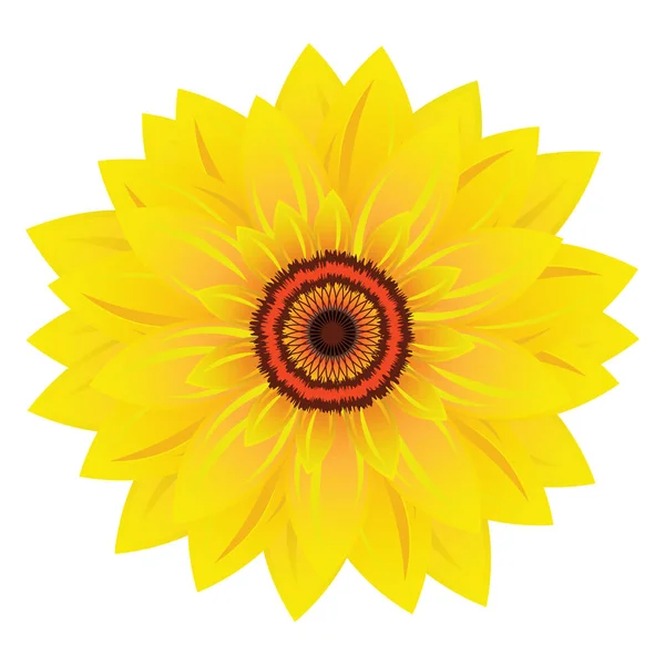 Illustration vectorielle du logo tournesol — Image vectorielle