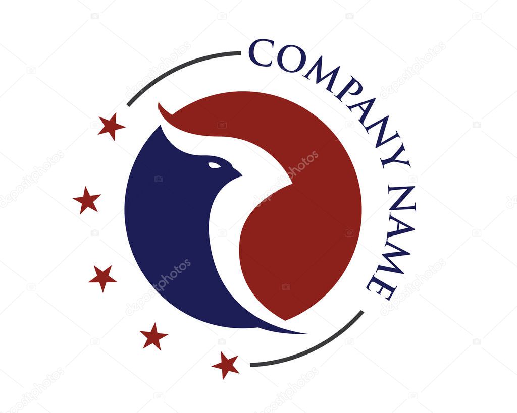 Falcon Eagle Bird Logo Template vector icon