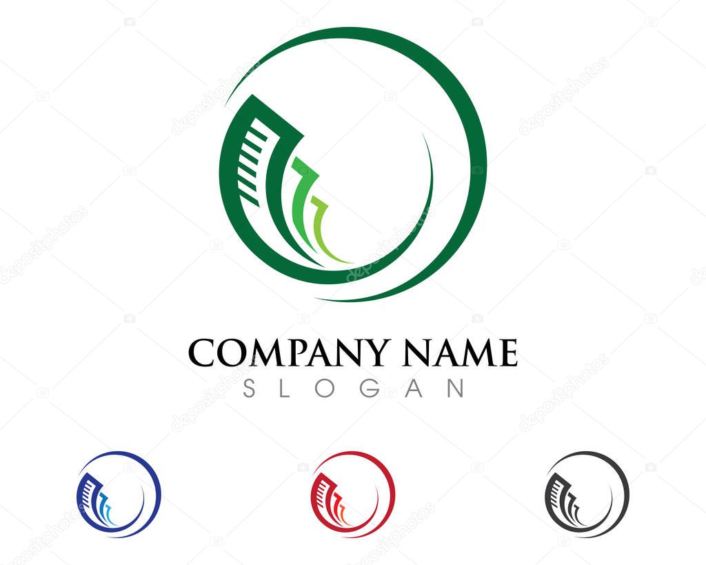 Business Finance professional logo template vector icon