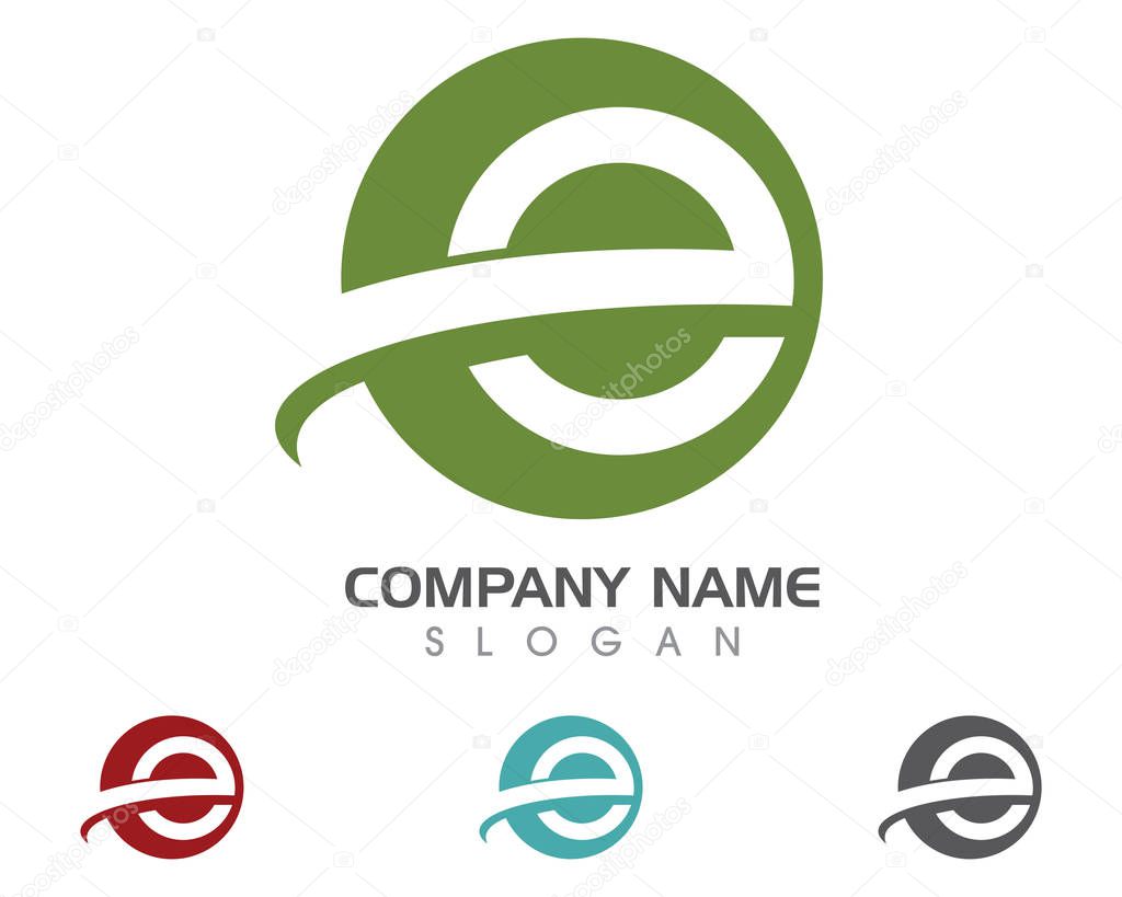 E Letter Faster Logo Template