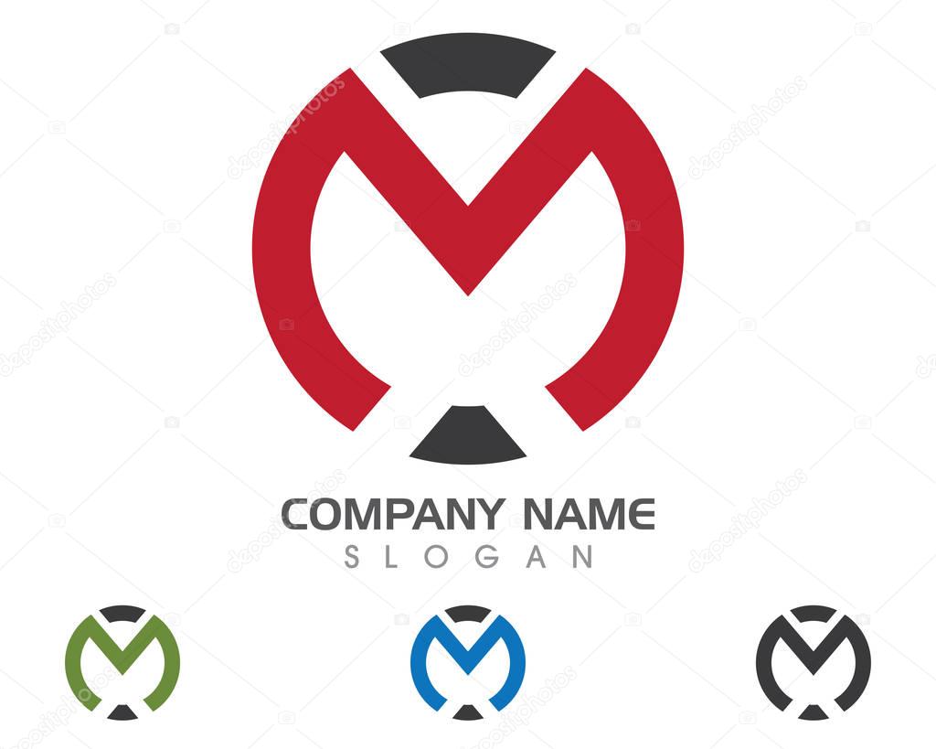 M Letter Logo Template vector icon design