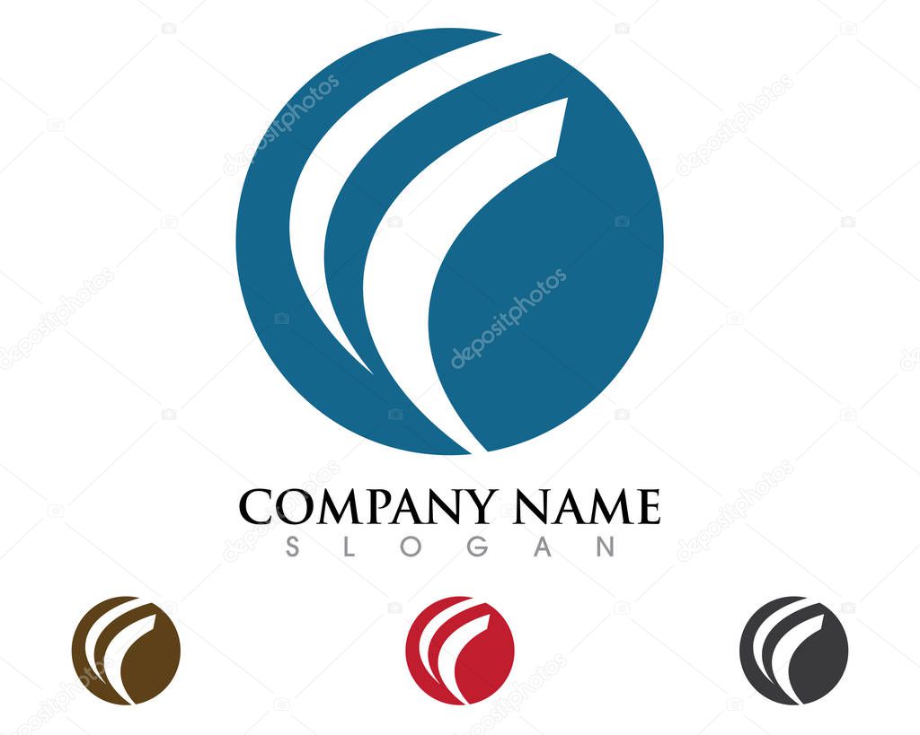 F Letter Faster Logo Template vector illustration