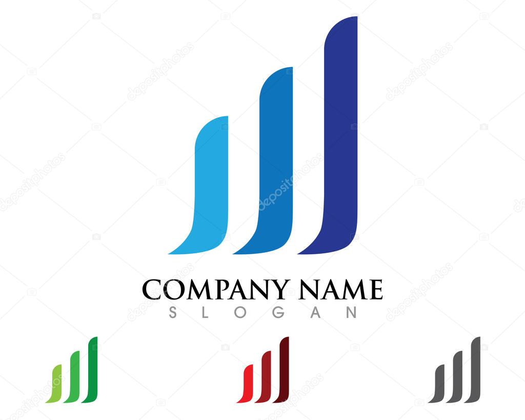 Business Finance professional logo template vector icon