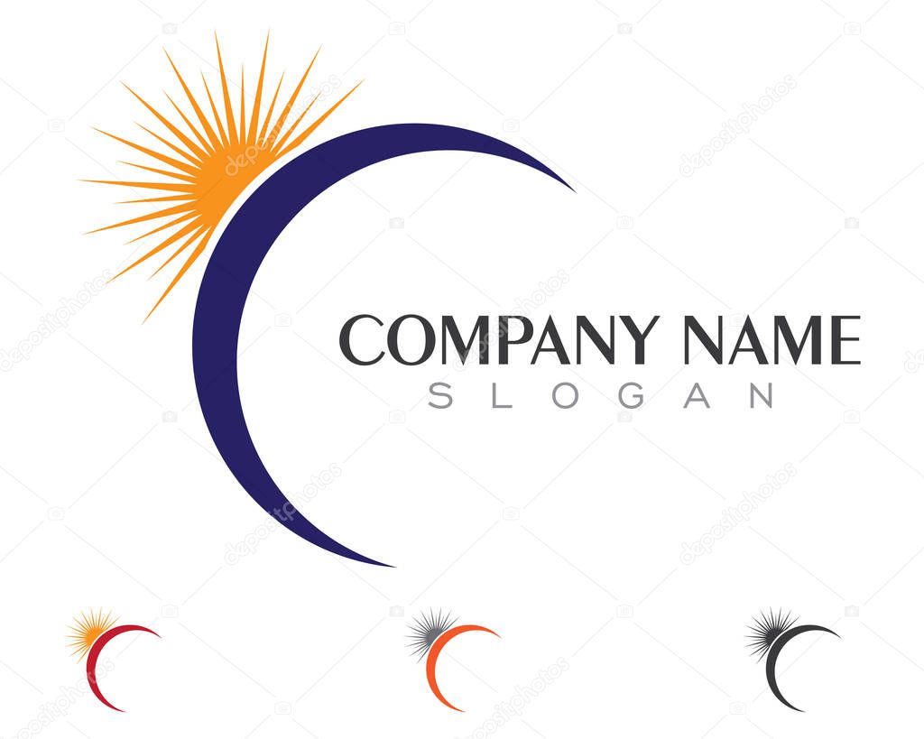 C Letter concept Logo Template vector icon design