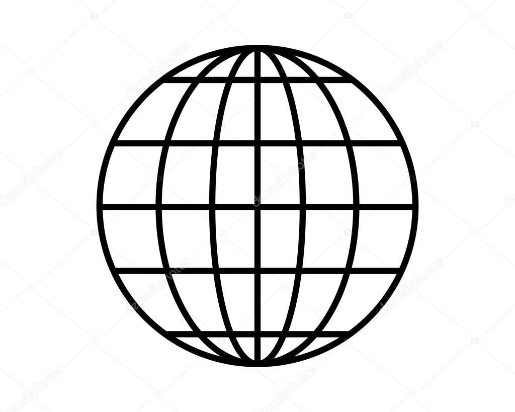 World global vector icon illustration template