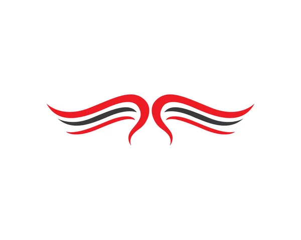 Vleugel logo sjabloon vector pictogram ontwerp — Stockvector