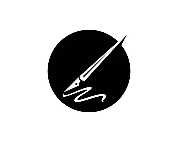 Veren pen Logo Vector — Stockvector