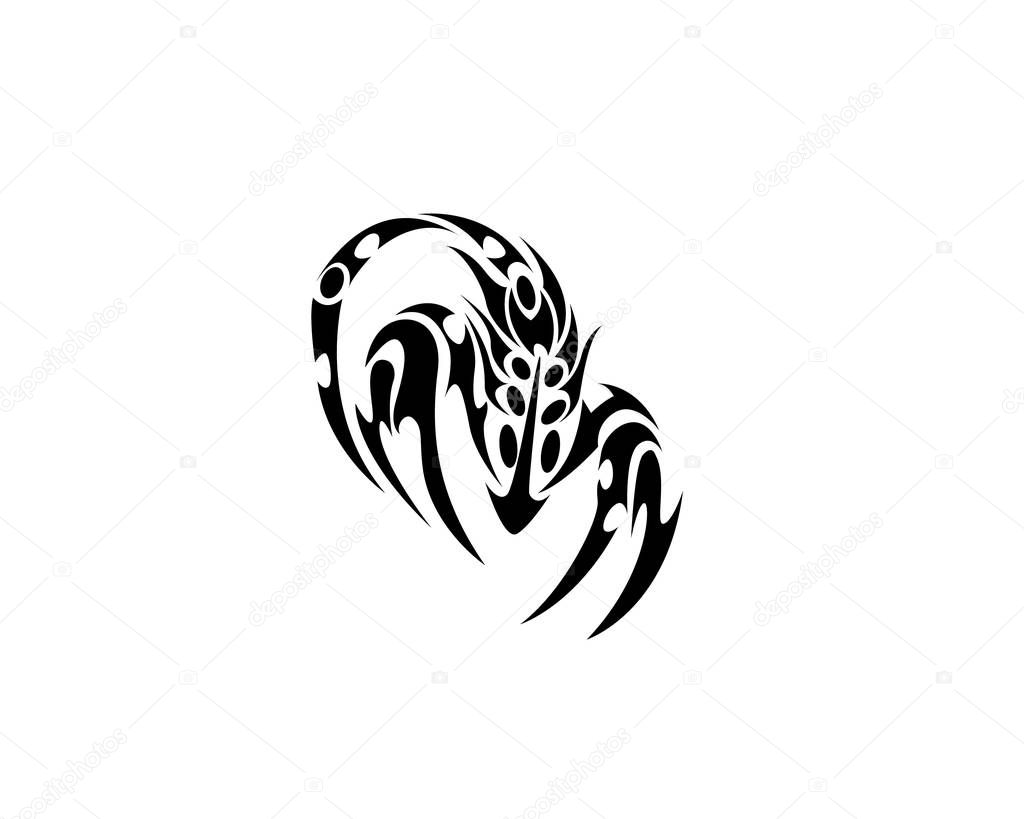 Scorpion Logo Template Vetor illustration