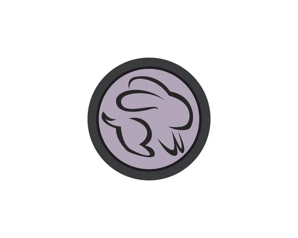 Nyúl logó sablon — Stock Vector