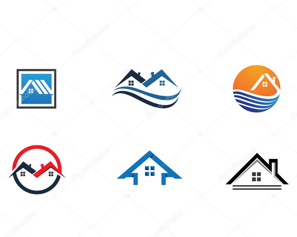 Real Estate , Property and Construction Logo design for business corporate sign . Vector Logo .