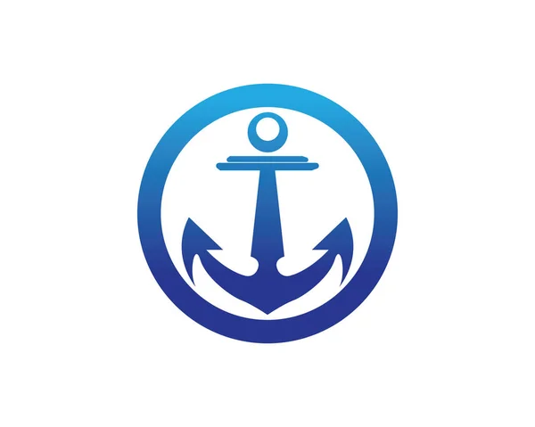 Anchor icon Logo Template — Stock Vector