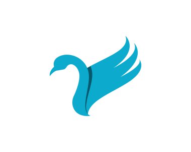 Kaz simgesi. düz illüstrasyon izole işareti simgesi