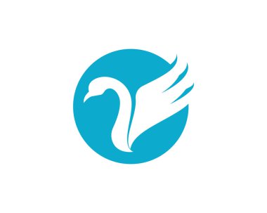 Kaz simgesi. düz illüstrasyon izole işareti simgesi